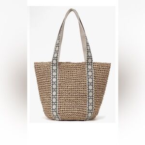 Kiss Sea Tote Straw Beach Bag